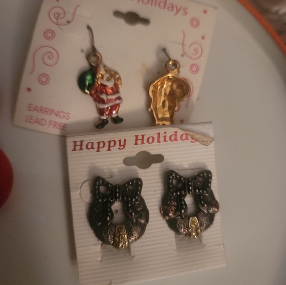 Lot of vintage "Christmas" earrings - Picture 8 of 10